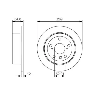 Disco de freno BOSCH 0 986 479 T13 Oferta